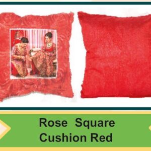 Rose Square Cushion Red (OFFAMY46)