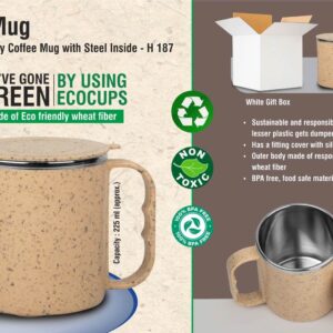 Eco Friendly Coffee mug with steel inside (OFFH187)