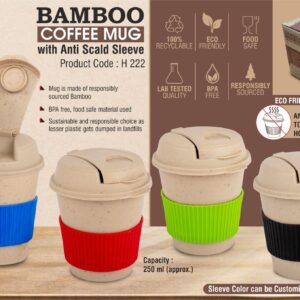 Bamboo Coffee mug (OFFH222)