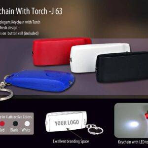 Classy keychain with LED torch  (OFFJ63)