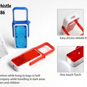 Flash tag with whistle and torch  (OFFJ86)