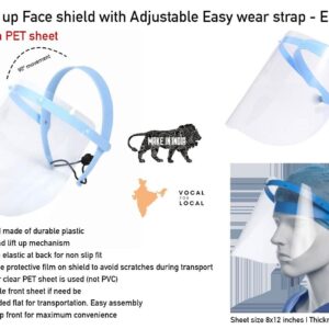 Easy Lift up Face shield with Adjustable Easy wear strap (OFFE293a)