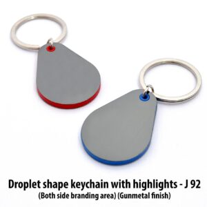 Droplet shape keychain  (OFFJ92)