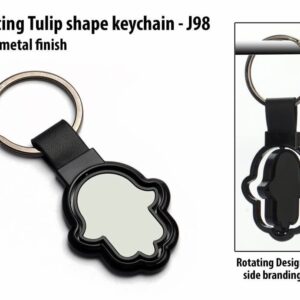 Rotating Tulip shape keychain  (OFFJ98)