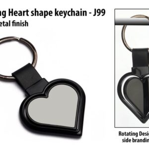 Rotating Heart shape keychain  (OFFJ99)