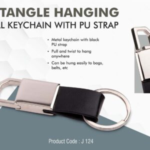 Rectangle hanging metal keychain  (OFFJ124)