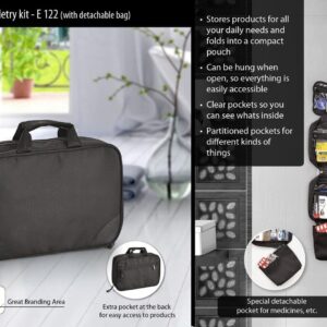 4 layer Toiletry kit Black (OFFS-E122)