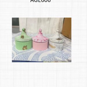 Concrete Jar candles with lid (OFFAGE606)