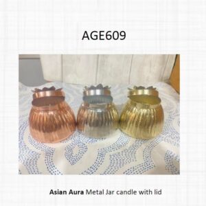 Metal Jar candle with lid (OFFAGE609)