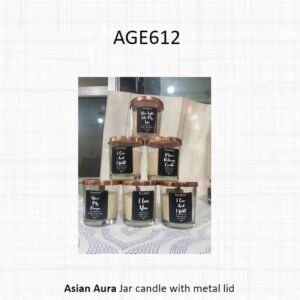 Jar candle with metal lid (OFFAGE612)