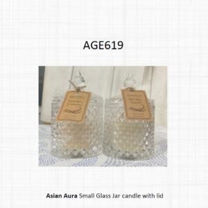 Small Glass Jar candle with lid (OFFAGE619)