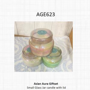 Small Glass Jar candle with lid (OFFAGE623)