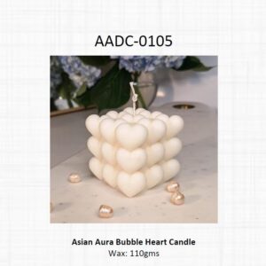 Bubble Heart Candle (OFFAADC-0105)