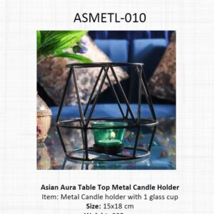 Metal Candle Holder
  (OFFASMETL-010)