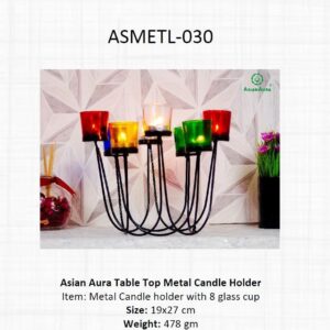 Metal Candle Holder
  (OFFASMETL-030)