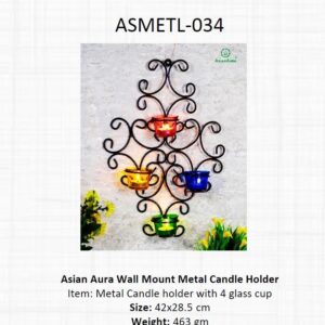 Metal Candle Holder
  (OFFASMETL-034)