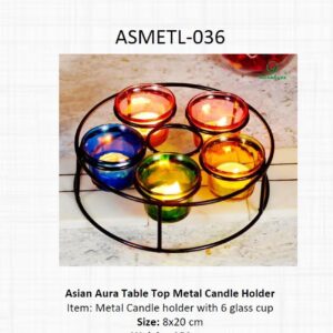 Metal Candle Holder
  (OFFASMETL-036)