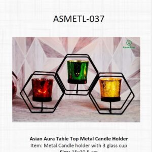 Metal Candle Holder
  (OFFASMETL-037)