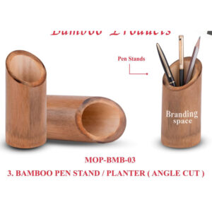 BAMBOO PEN STAND  (OFFMOP-BMB-03)