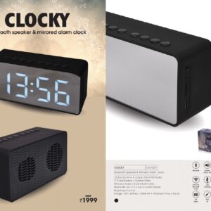 Bluetooth Speaker & Mirrored Alarm Clock  (OFFUG-GS11)