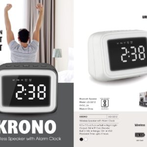 Bluetooth Speaker with Alarm Clock  (OFFUG-GS12)