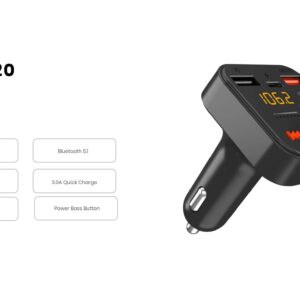 Smart Audio Car Charger  (OFFPOR1618)