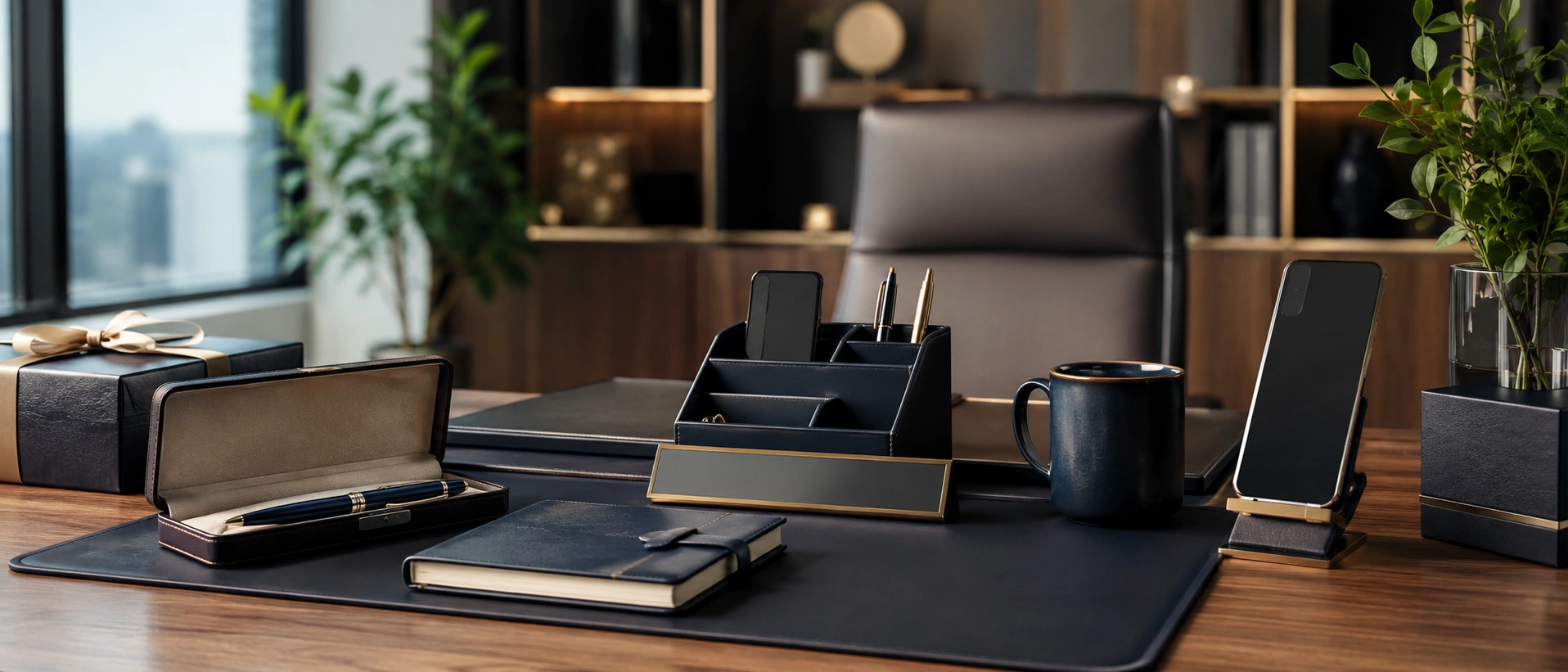4. Personalised Desk Accessories Daily Visibility, Lasting Impression