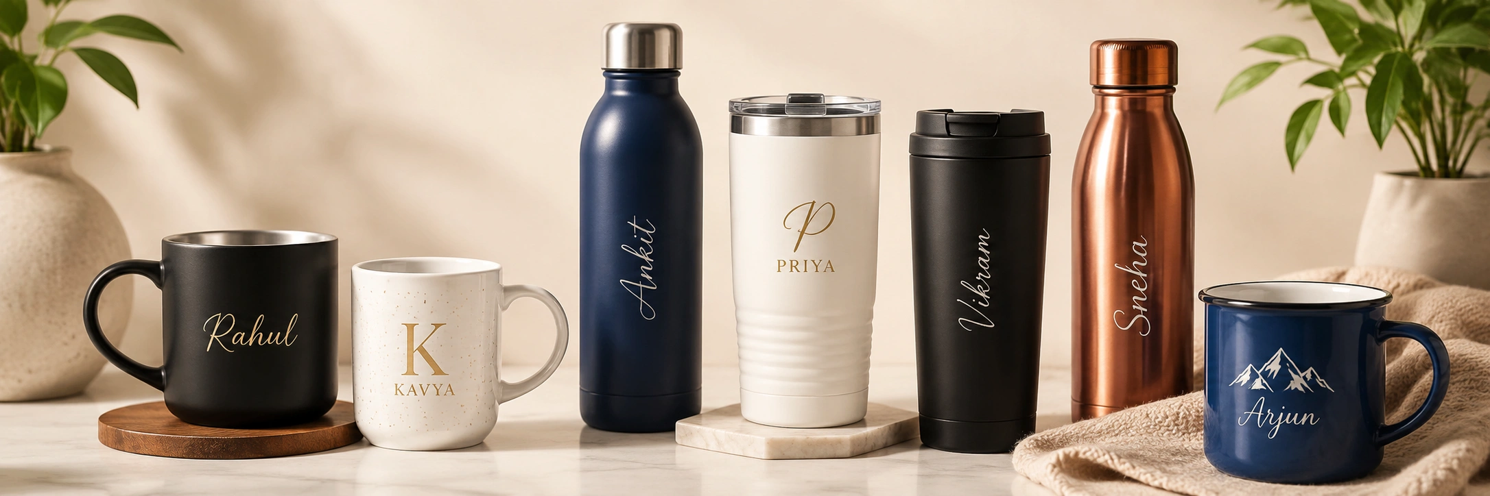 7. Customised Premium Drinkware Budget ₹200 - ₹1500