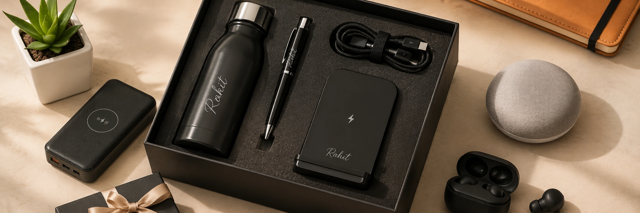 8. Personalised Tech Gift Box Budget ₹150 - ₹2000