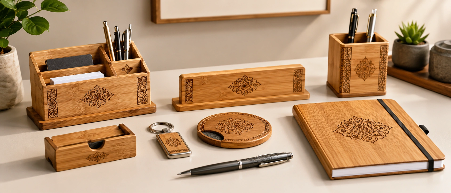 Engraved Desk Accessories Set Budget ₹100 - ₹500