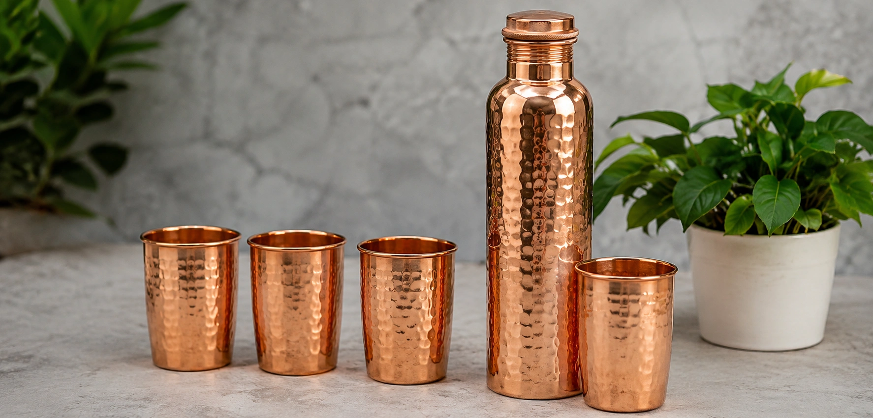 Copper Bottle Glass Sets